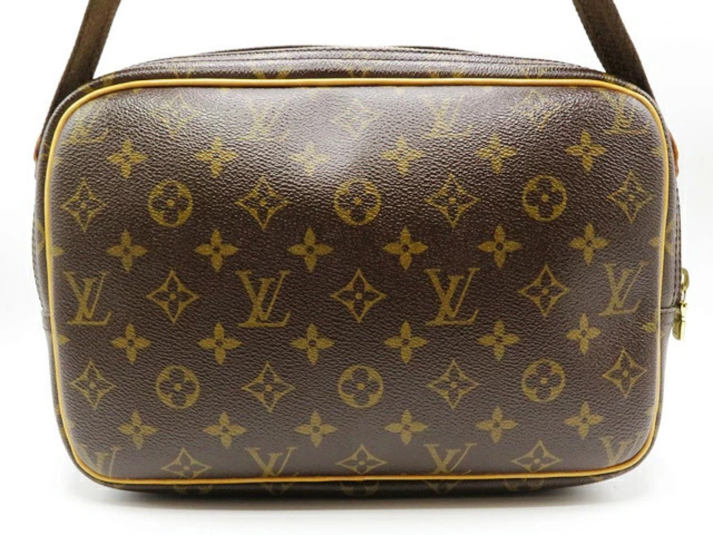 Louis Vuitton Monogram Reporter Bag Shoulder Brown